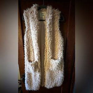 Long fur vest